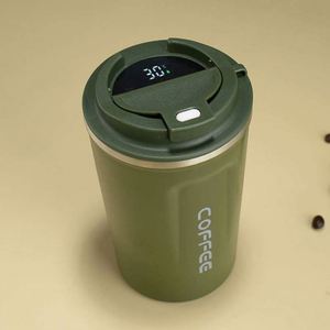 <b>Coffee</b> Stainless Steel Tumbler Vacuum Flask Temperature Display Travel Mug 6-12H Insulation Leak-Proof Eco-Friendly Business - Product Image 5