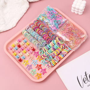 <strong>Children's</strong> Girls Baby Hair Clips Rubber Bands Hair Rings Cute Hair <strong>Ties</strong> Set Plastic Resin Handmade Gift - Product Image 6