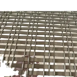 Divisor de habitación con patrón tejido igual que el patrón de ratán 1.7MX3 tela de cadena de metal decoración malla decorativa cortina de malla de metal