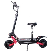 Scooter Eléctrico Plegable de 2 Ruedas y Doble Motor de 2400W, 70Km/h, Potente Scooter Eléctrico para Adultos con Neumáticos Todoterreno de 11 Pulgadas