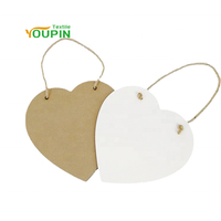Cadre mural en forme de cœur Art déco créatif Plaque en MDF vierge de sublimation de 7.5x7.5 pouces pour accrocher la décoration murale d'anniversaire en vrac