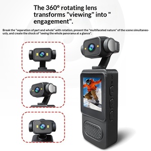กล้องวิดีโอขนาดพกพา 4K 1080p HD สำหรับกิจกรรมกลางแจ้ง พร้อมคลิปหนีบหลัง บันทึกภาพแบบ AF หมุนได้ <span class=keywords><strong>360</strong></span> องศา ป้องกันการสั่นไหว มองเห็นในเวลากลางคืน เหมาะสำหรับกีฬา - Product Image 3
