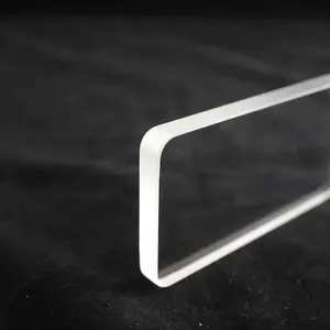 Suministro de fábrica Forma personalizada Tamaño 4mm 5mm 6mm Borde de suelo Vidrio templado de borosilicato transparente templado Mirilla