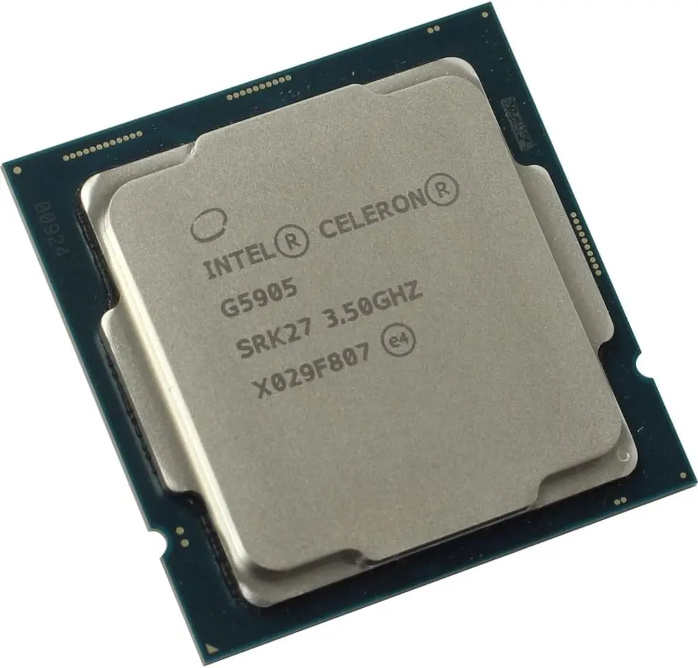อินเทลเซลเลอรอน G5905เดสก์ท็อปโปรเซสเซอร์2คอร์3.5กิกะเฮิร์ตซ์ LGA1200 Intel 400ชุดชิปเซ็ต58วัตต์ Intel Celeron G5905
