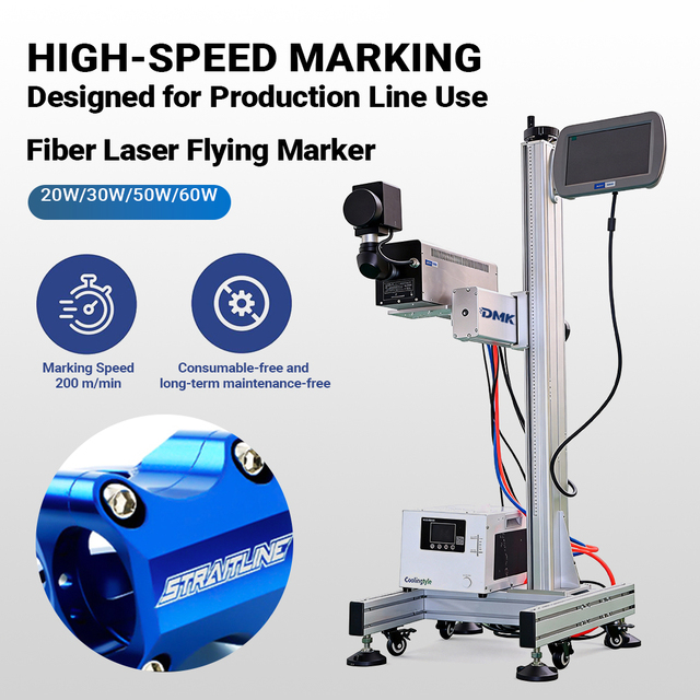 DMK High-Accuracy UV Laser Marking Machine for Date QR Code Barcode DXF/AI on Packaging & Labels