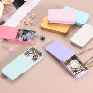 Factory Mini Rectangular Sliding Tin <b>Box</b> Child Resistant Empty Tins <b>Box</b> Containers Custom Slide Metal Tin for <b>Small</b> Storage - Product Image 4