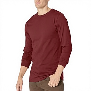 T-<span class=keywords><strong>shirt</strong></span> vintage à manches longues pour homme <span class=keywords><strong>Columbia</strong></span>, 100 % coton, design uni, idéal pour la pêche, le camping, la randonnée, couleur Rich Wine Gulfstream, taille S - Product Image 3