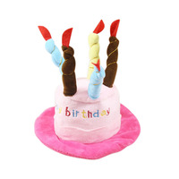 Chapeau d'anniversaire pour chien et chat en polyester doux, confortable, mignon et amusant – Grande vente