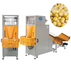 Máquina empacadora de frutas cítricas industriales Máquina empacadora de frutas y manzanas Máquina empacadora de envoltura de naranja y limón individual