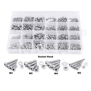 304 Stainless Steel Hex <b>Socket</b> <b>Screws</b> M2 M3 M4 M5 Flat Head DIN912 A2-70 Craft Supplies - Product Image 4