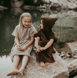 Alta quantità <span class=keywords><strong>grande</strong></span> cappuccio da esterno accappatoio quattro stagioni bagno bagno Poncho asciugamano in cotone Terry per bambini morbido per bambini senza maniche <span class=keywords><strong>telo</strong></span> <span class=keywords><strong>mare</strong></span> - Product Image 6