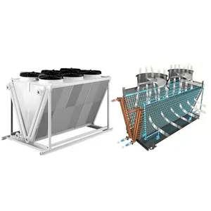 Edear OEM di alta qualità dry cooler scambiatore di calore aria-acqua conveniente per refrigeratori scambiatori di calore evaporatore verticale