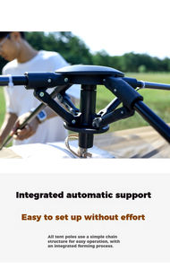 Carpa Impermeable con Revestimiento Plateado de Montaje Rápido para 5 Personas, Completa con Bolsa de Almacenamiento y Protección UPF 50 - Product Image 6