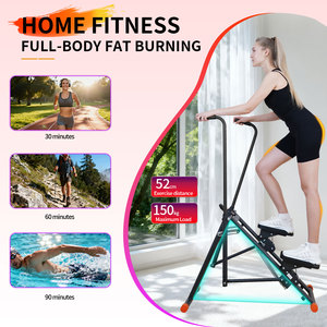 Nouvel appareil d'escalade vertical pliable en acier durable, exercice <span class=keywords><strong>cardio</strong></span>, plage de marches étendue, marchepied, salle de sport à domicile, mécanique - Product Image 2