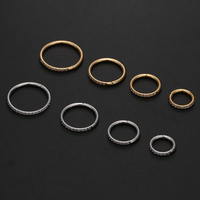 YW – bijoux en acier inoxydable 316l 16G, cerceaux articulés, Segment de Clicker, anneau de nez, anneau d'oreille, anneau de Piercing pour le corps