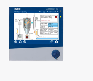 Registrador sin papel con pantalla táctil JUMO LOGOSCREEN 601 706521/08-100-25/000 - Product Image 1
