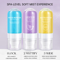 Spray Fixateur de Maquillage 3 Couleurs en Gros Usine – Tenue 16 Heures, Fini Mat, Contrôle du Sébum, Séchage Rapide, Hydratant, Brume Fixatrice Visage Cosmétique