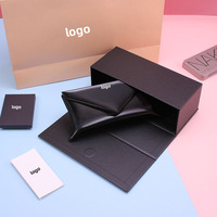 Étuis de luxe pour lunettes en cuir PU rigide, étui pour lunettes de vue et de soleil, logo personnalisé et emballage avec boîte pour ensemble