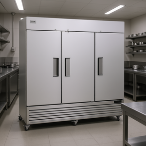 Congelador Vertical Comercial Vevor de 60.42 Pies Cúbicos, 3 Puertas, 82.5 Pulgadas de Ancho, Equipo de Refrigeración de Acero Inoxidable - Product Image 2