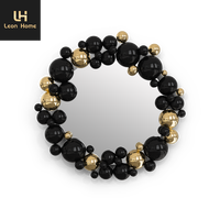 Miroir décoratif de luxe Boca Newton en acier inoxydable, miroir mural haut de gamme pour villa, grand miroir d'entrée pour couloir
