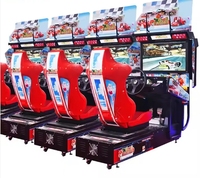 Machine de jeu de course automobile d'arcade à pièces, écran électronique HD de 32 à 42 pouces, simulateur de conduite double joueur, jeu de course automobile Outrun