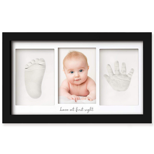 <span class=keywords><strong>Cadre</strong></span> photo premium en argile blanche pour empreintes de mains et de pieds de bébé, idéal pour cadeau de baby shower ou souvenir - Product Image 5
