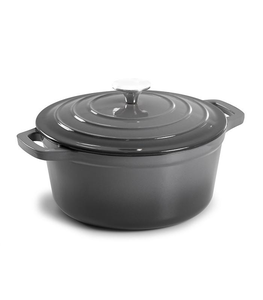 Casserole <span class=keywords><strong>en</strong></span> <span class=keywords><strong>fonte</strong></span> avec revêtement émaillé, marmite anti-rouille - Qualité supérieure pour la cuisine à domicile - Product Image 3