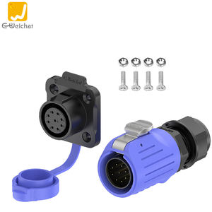 Connettori per Cavi Elettrici Impermeabili LP20 M20 <span class=keywords><strong>2</strong></span>/<span class=keywords><strong>3</strong></span>/4/5/7/9/12/14 Pin con Chiusura di Sicurezza per Esterni in Plastica Saldabile - Product Image 2