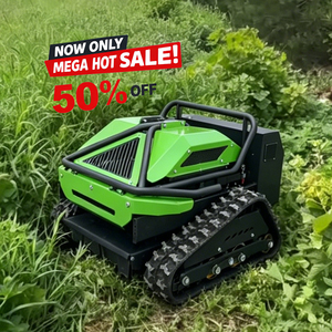 Tondeuse à gazon robotisée télécommandée, homologuée CE EPA, pour tous terrains, avec chenilles en caoutchouc agricoles - Product Image 1