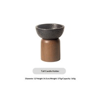 Nouveau design créatif : Porte-bougie en ciment moulé par injection, diffuseur d'ambiance romantique sans fumée pour chambre à coucher, décoration souvenir