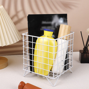 Panier de rangement carré en fil métallique grande capacité pour dosettes de café, design moderne, pour comptoir de cuisine et articles ménagers - Product Image 5