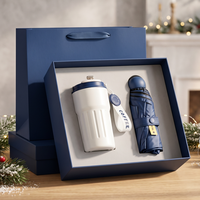 Support OEM/ODM – Coffret Cadeau Promotionnel avec Parapluie et Tasse Isotherme en Acier Inoxydable pour Petites Entreprises