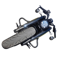 Barres de protection antichute en acier pour moto Napoleon 450 - Accessoires de pare-chocs avant et arrière - Neuf - Noir - Rétrofit/Amélioration