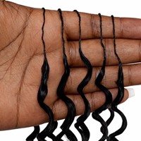 Lots de Cheveux Humains Bouclés Birmans en Gros pour Crochet, Pré-bouclés, Pré-séparés, Réutilisables, Extensions de Cheveux Humains Invisibles
