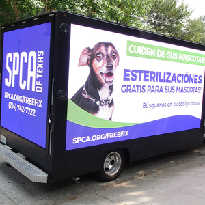 La publicidad al aire libre LED pantalla remolque P8 completa Color LED Video publicidad señal remolque - Product Image 1