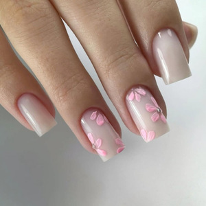 24 Uds moda <span class=keywords><strong>blanco</strong></span> <span class=keywords><strong>rosa</strong></span> amor medio venta al por mayor <span class=keywords><strong>uñas</strong></span> postizas prensa <span class=keywords><strong>uñas</strong></span> <span class=keywords><strong>palo</strong></span> de lujo en las <span class=keywords><strong>uñas</strong></span> - Product Image 1
