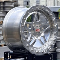 Rines Personalizados para Carreras de Drag, 5x112, 5x114.3, 5x120, 5x4.75, 5 Radios, Pulidos, Forjados, con Beadlock, para Corvette C8, C10, BMW, Mustang