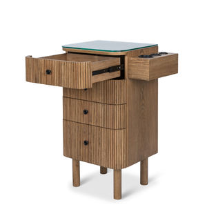 Moderner MDF-Friseursalon-Trolley mit Spiegel, Robuste Konstruktion, Leicht Beweglich, für Gewerbliche Nutzung - Product Image 2