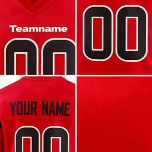 Anpassbare Teamnamen und Nummern für personal isierte American-Football-Trikots sowie Übungs-Fußball trikots. - Product Image 3