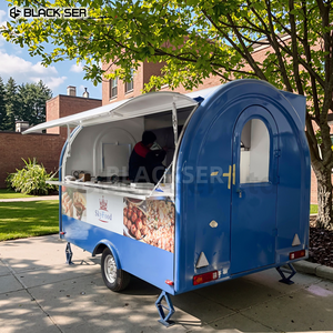 Petite remorque alimentaire mobile personnalisée en gros Mini camion de nourriture réfrigéré bon marché pour les entreprises avec cuisine complète - Product Image 2