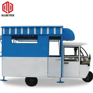 Tuk carrinho elétrico tuk café van buquê, carro mini caminhão comida, sorvete, triciclo, alimentos, para venda