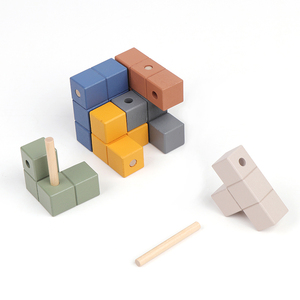 3D màu gỗ Soma <span class=keywords><strong>Cube</strong></span> Câu Đố ma thuật <span class=keywords><strong>Cube</strong></span> Câu Đố Giáo Dục Não trêu ghẹo Iq tâm trò chơi cho người lớn và trẻ em - Product Image 4