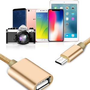 Type <b>C</b> Otg Data Cable <b>Usb</b> 2.0 <b>Adapter</b> For Mobile Phone Aluminum Alloy <b>Plug</b> In Connector - Product Image 1