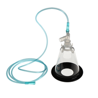 Masque d'anesthésie conique transparent en PVC réutilisable et réglable AZMED pour animaux de compagnie, tubes respiratoires, écologique, certifié CE, utilisation en soins intensifs