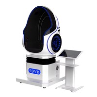 Chaise d'oeufs de la machine 9D Vr d'arcade de simulateur de vol de 360 degrés 9D Max Vr avec la plate-forme de mouvement