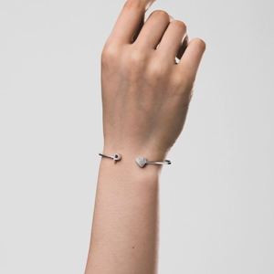 Dylam P Letter Cuff <b>Bracelet</b> <b>Love</b> Heart <b>Bracelet</b> Alphabet 5A Zirconia Cuff Bangle Expandable <b>Bracelets</b> for Women Girls Birthday - Product Image 4