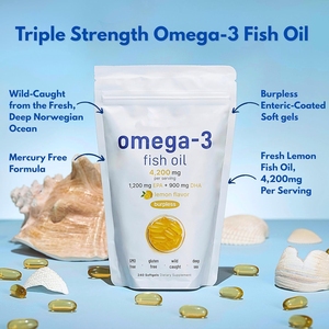 Usine OEM ODM, compléments alimentaires pour adultes de haute qualité, huile de poisson oméga-3 DHA EPA en gélules, huile de poisson des grands fonds, 240 unités - Product Image 3