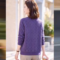Cardigan long à capuche imprimé lettres - Manteau en tricot oversize ouvert sur le devant pour femme, idéal automne-hiver (vente en gros)
