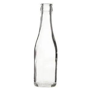 Manufacture Direct Sale Custom Size Glass Water Bottle For Juice Milk Beer Wine Spirit Container