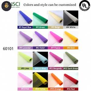 Metallic Rolls Wholesale White Red Pvc Wire Jute 10 Inch Burlap Mardi Foil Pp Wreath Supplies <strong>Ribbon</strong> Christmas <strong>Deco</strong> Poly <strong>Mesh</strong> - Product Image 3